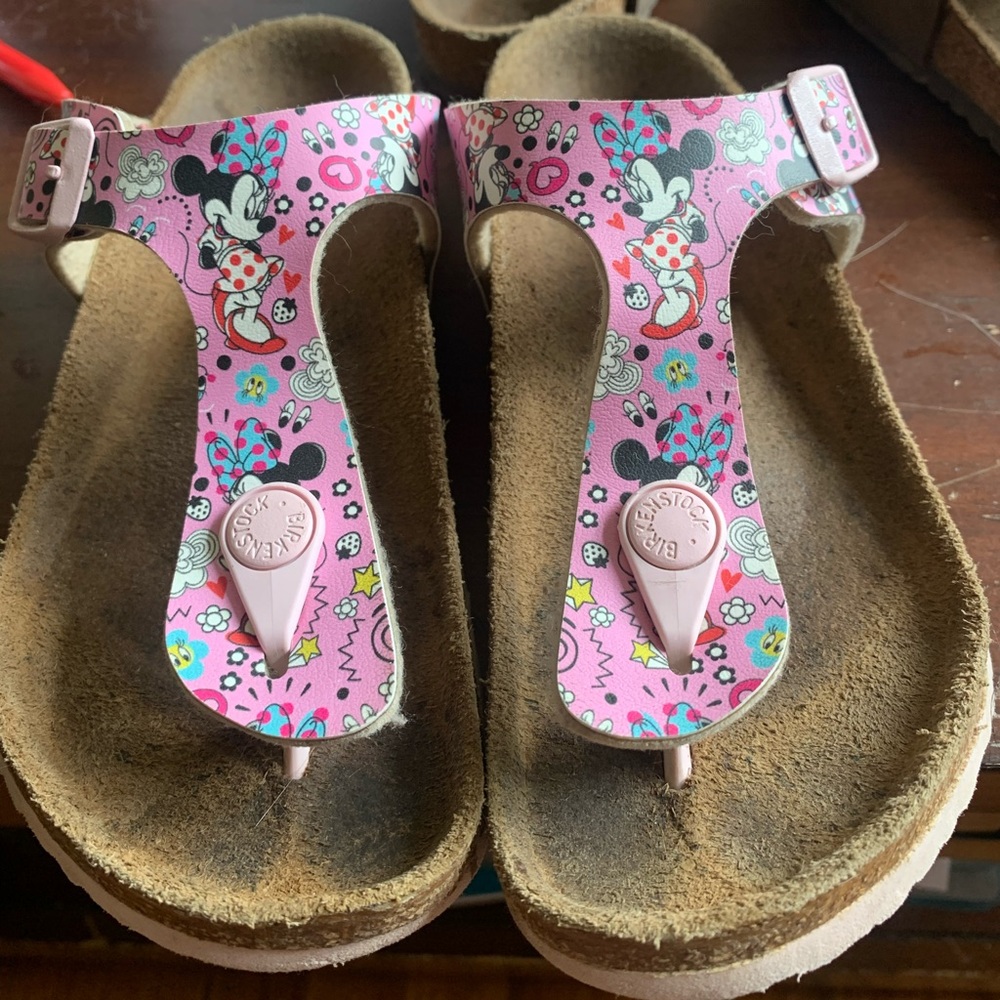 Girls Birkenstock’s size 2/3 Minnie Mouse